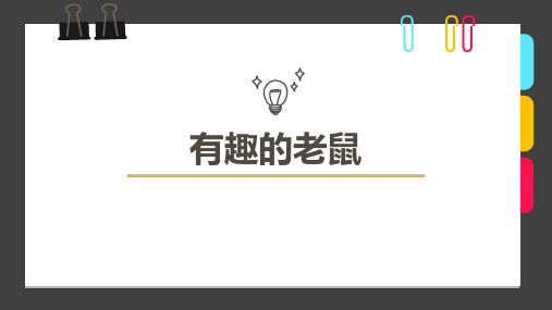 10岁-12岁 线描水彩《有趣的老鼠》—美术课件