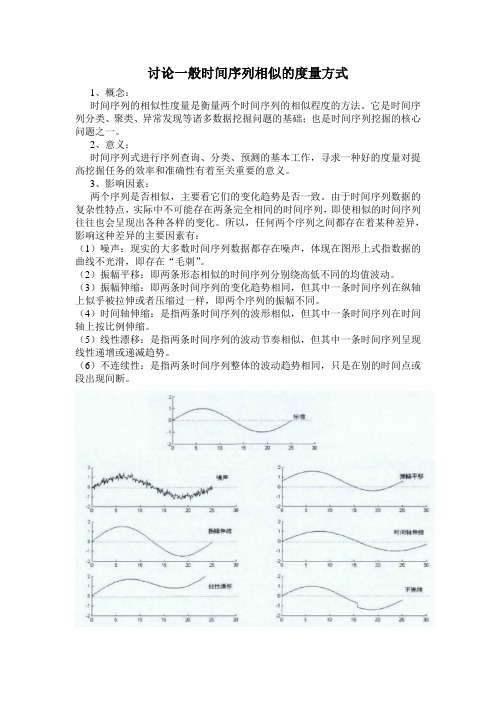 时间序列相似性度量