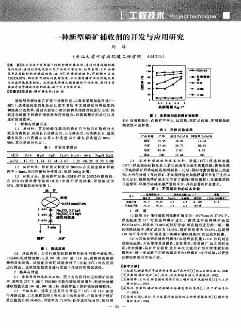 一种新型磷矿捕收剂的开发与应用研究