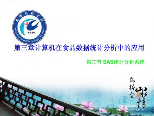 3.3 SAS统计分析系统