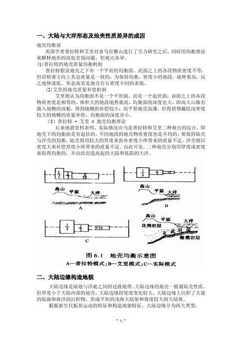 地貌学复习提纲