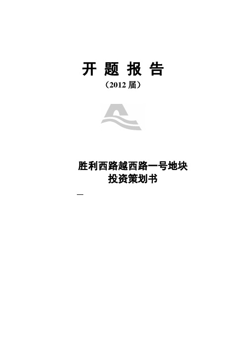 123开 题 报 告
