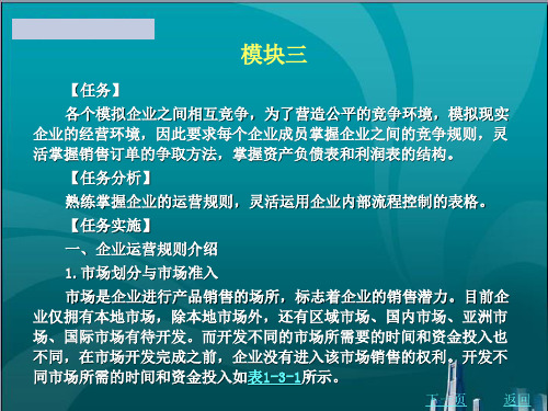 模拟企业运营规则