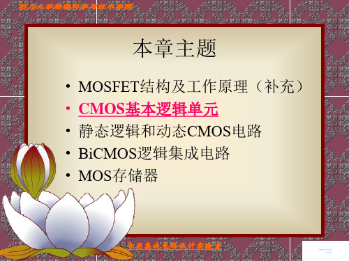 第四章 MOS逻辑集成电路-2