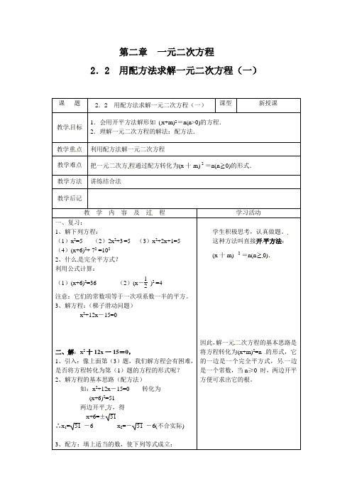 用配方法求解一元二次方程1 (2)