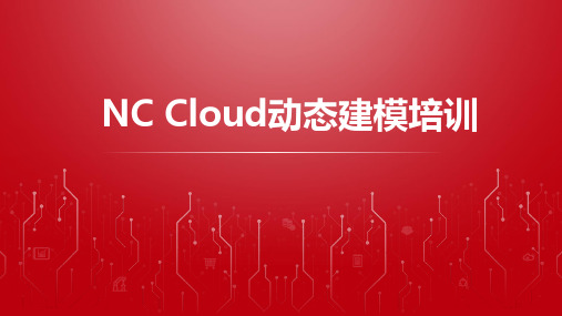 用友NC Cloud动态建模培训