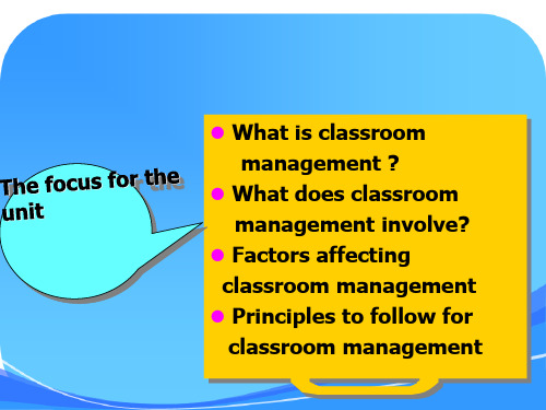 Unit5classroommanagement(课堂管理)