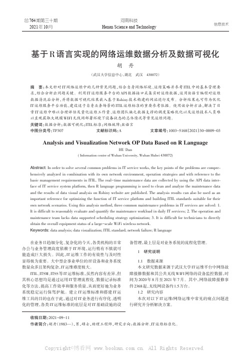 基于R语言实现的网络运维数据分析及数据可视化