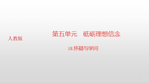 怀疑与学问习题ppt课件