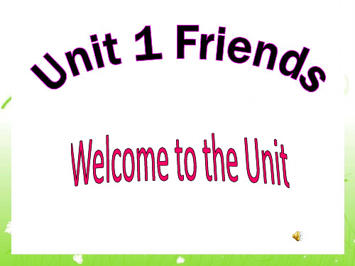 牛津译林英语八年级上册unit1Welcome(共26张PPT)