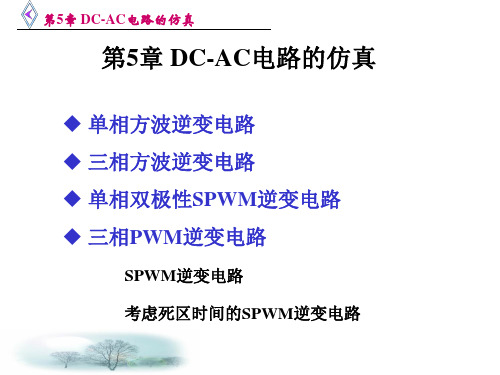 第5章 DC-AC电路的仿真