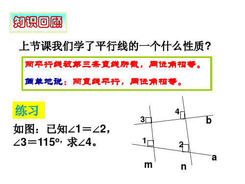 最新平行线的性质PPT课件
