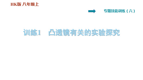 第4章 专训(六)  训练1   凸透镜有关的实验探究—2020秋沪科版八年级物理上册习题课件(共17张PPT)