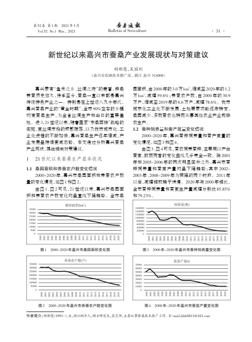 新世纪以来嘉兴市蚕桑产业发展现状与对策建议