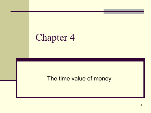 英文版公司理财课件chapter 4