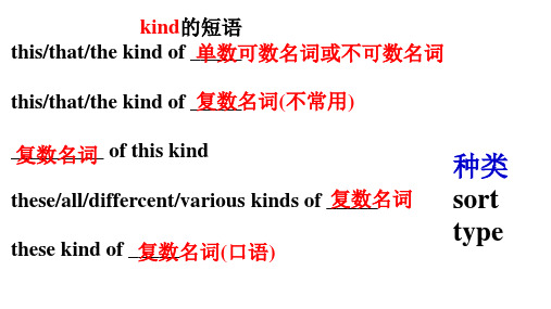 kind 的用法考点小结