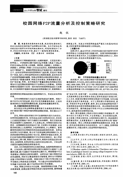 校园网络P2P流量分析及控制策略研究