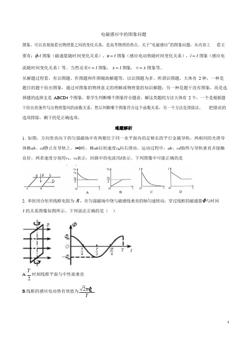 专题06 电磁感应中的图象问题(原卷版)