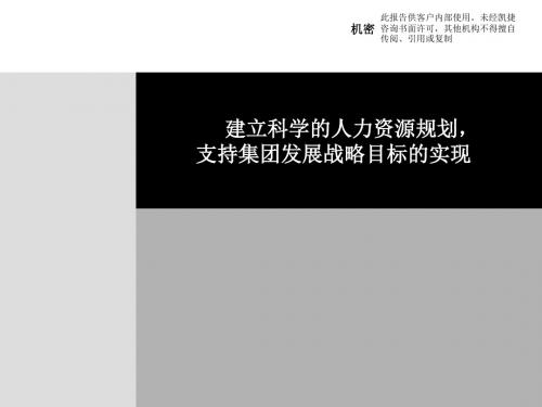 某天燃气公司人力资源规划专题报告PPT课件