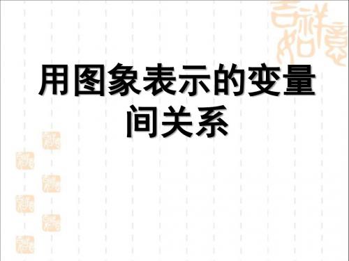 北师大版七年级数学下册用图象表示的变量间关系公开课课件