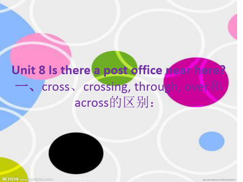 Unit 8 cross,crossing,across,through,over的区别