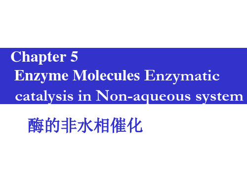 2015酶工程第5章 酶的非水相催化