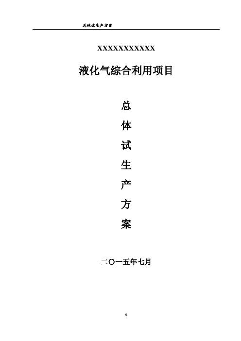 试生产方案模板