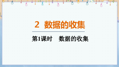 2024年秋新北师大版7年级上册数学教学课件  6.2.1 数据的收集