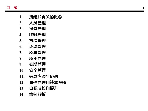 精选杰出班组长培训课件PPT106页