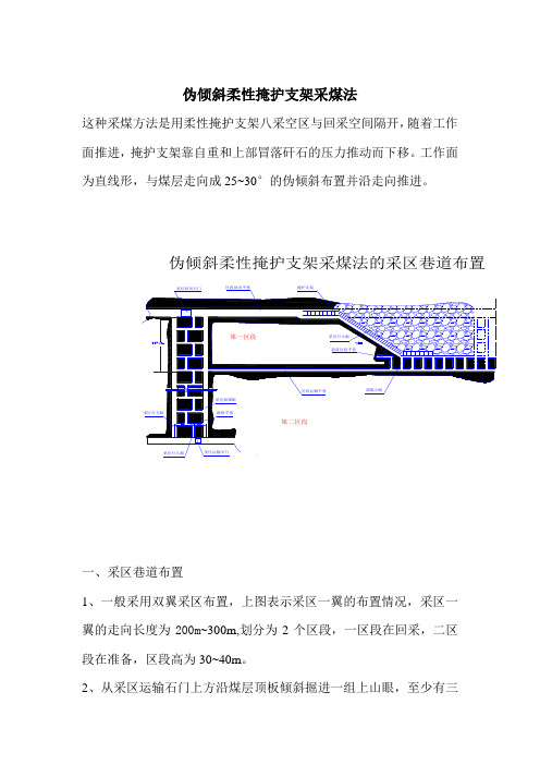 柔性掩护支架采煤法