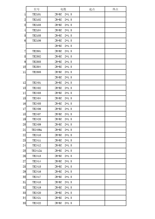 仪表电缆敷设