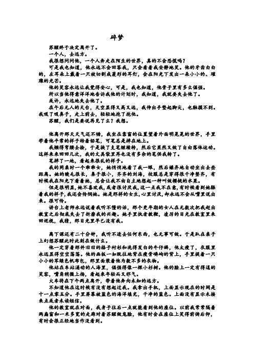 碎梦