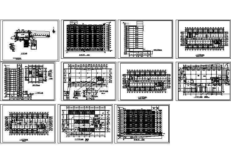 重庆市某中学教学楼设计cad建施图