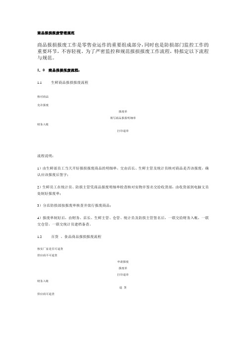 商品报损报废管理规范