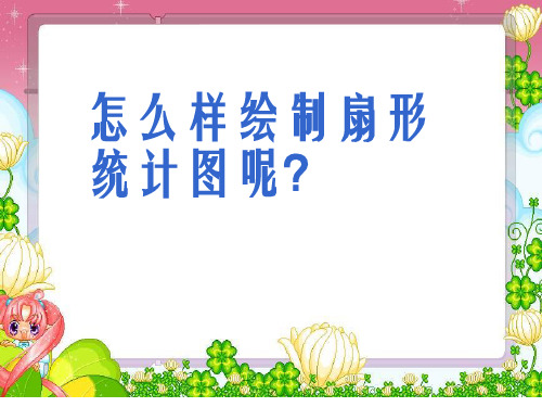 扇形统计图的画法