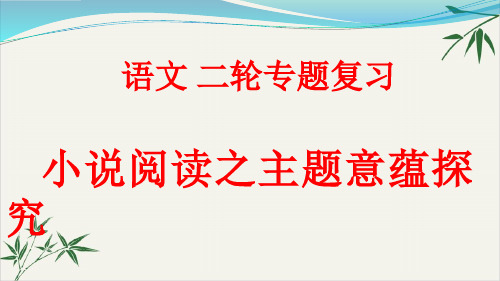 《湖州高考语文复习_小说阅读之主题意蕴探究》课件31张)