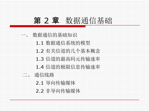 第2章 数据通信基础