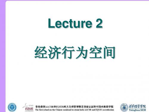 清华大学 武康平老师 高级微观经济学课件2