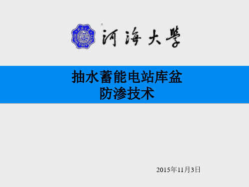 抽水蓄能电站全库盆防渗技术讲解课件