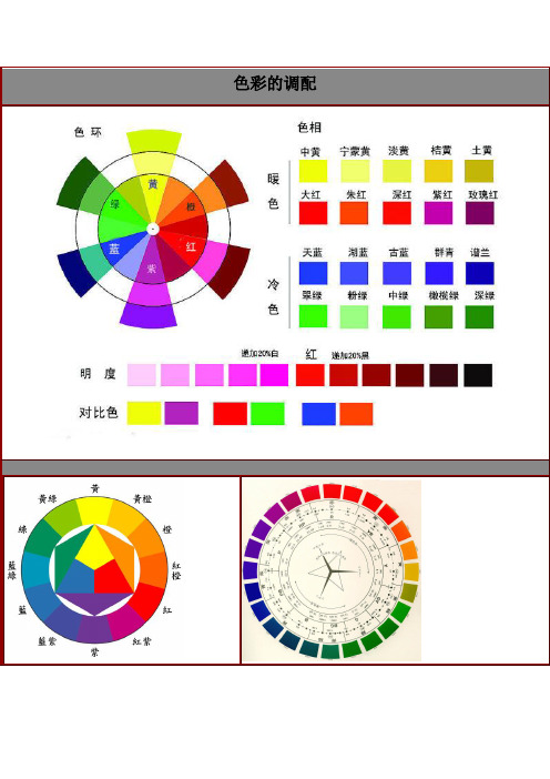 色彩的调配