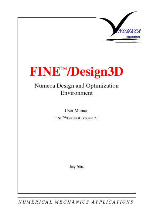 Numeca manual_design3D_v2.1