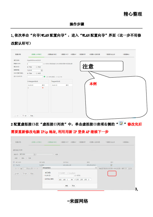 华为AP配置操作步骤