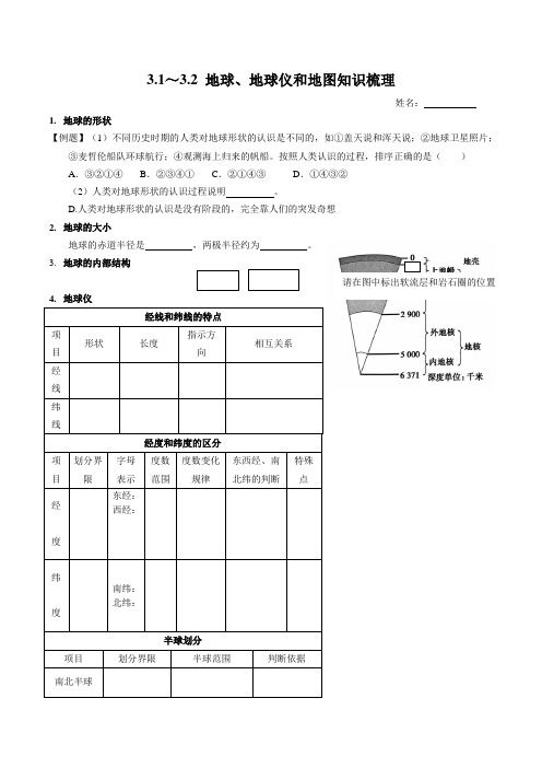 3.1_3.2知识点梳理---浙教版科学七年级上册