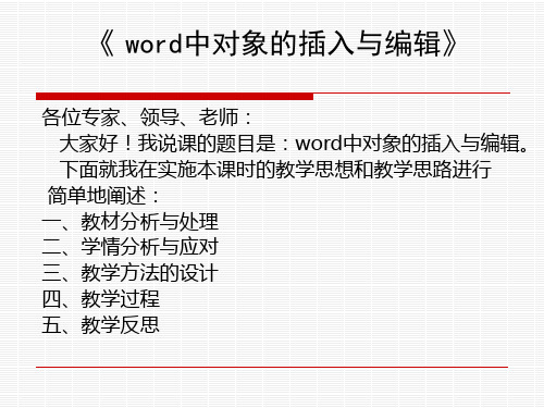 word中图形对象的插入与排版