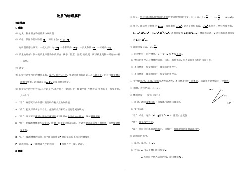 最新八年级(下)物理期末复习提纲、知识点完整版