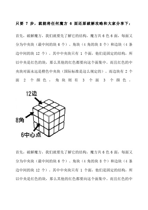 魔方秘诀