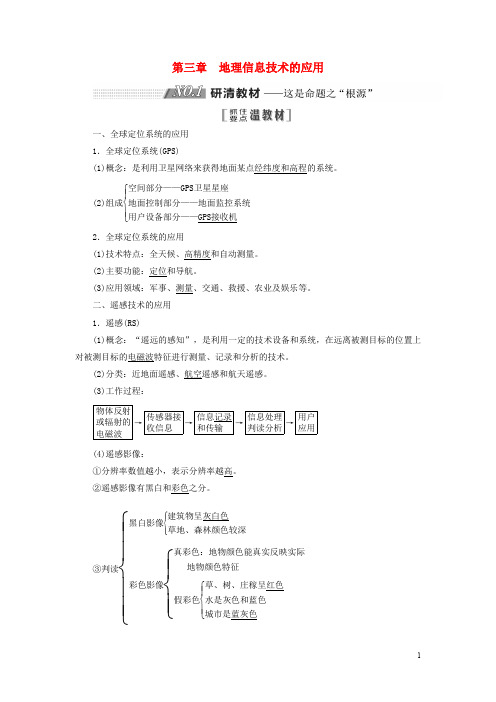 高考地理一轮复习 第三部分 第三章  地理信息技术的应用精选学案