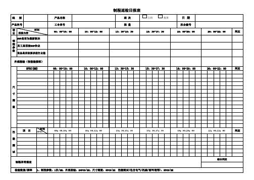 制程巡检日报表范例