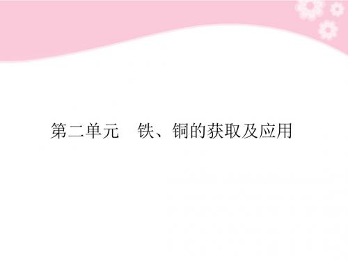 高考化学总复习 3-2 铁、铜的获取及应用精品课件 苏教版