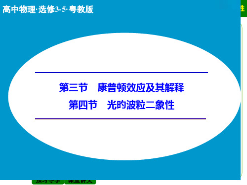 康普顿效应及其解释光的波粒二象性